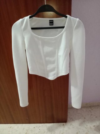 Camiseta Blanca Shein Talla S