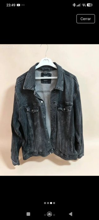 Chaqueta Vaquera Negra Zara