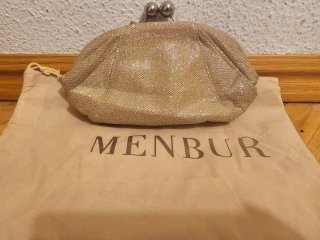 Set de Zapatos y Bolso Menbur Dorados
