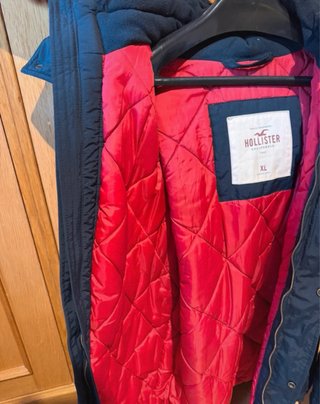 Chaqueta Parka Hollister Azul