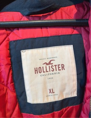 Chaqueta Parka Hollister Azul