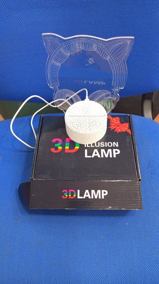 Lámpara 3D AOKELI Auriculares LED 16 Colores