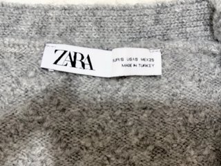 Jersey Zara Gris Talla XS