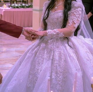 Vestido Novia Princesa Pedrería Plata