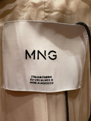 Chaqueta Mango militar beige Talla M