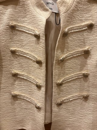 Chaqueta Mango militar beige Talla M