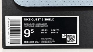Nike Quest 3 Shield Negro/Verde Talla 42