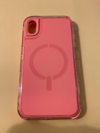 Funda iPhone XR Rosa Transparente
