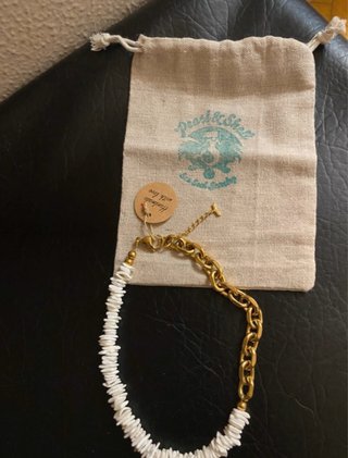 Collar Pearl&Shell Oro y Blanco