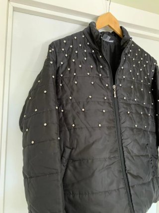 Cazadora Negra con strass