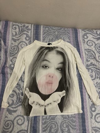 Camiseta Larga Estampada