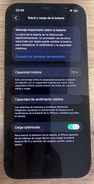 iPhone 12 Pro Max 128GB Gris Protector gel nuevo