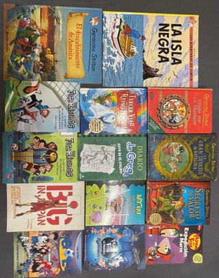 Lote 14 libros juveniles Geronimo Stilton y más