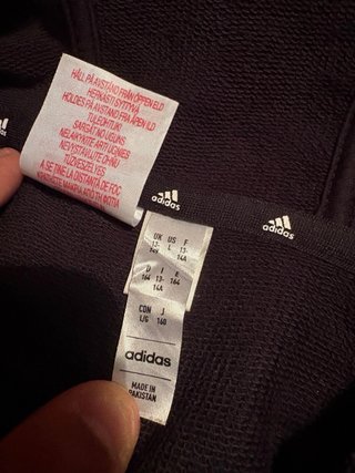 Sudadera Adidas Negra Talla 14 (164cm)