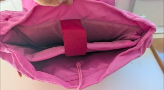 Bolso Misako portátil rojo y rosa