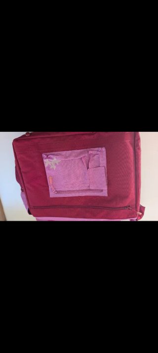 Bolso Misako portátil rojo y rosa