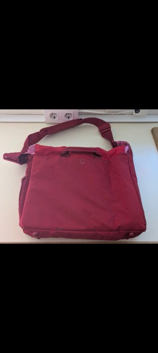Bolso Misako portátil rojo y rosa