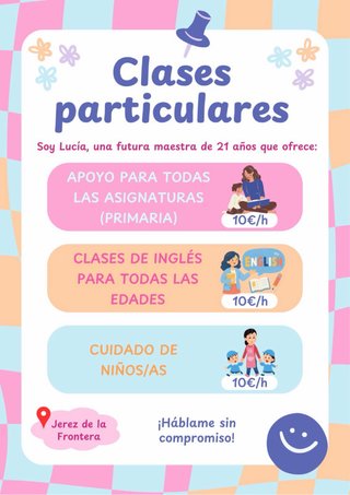 Clases particulares de Primaria + Inglés + Canguro