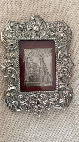 Antiguo cuadro Virgen de los Clavos Zamora
