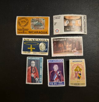 Lote de 7 Sellos de Nicaragua