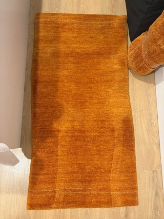 Alfombra de pie naranja