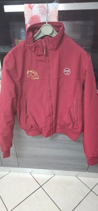 Giacca da equitazione felpata rossa