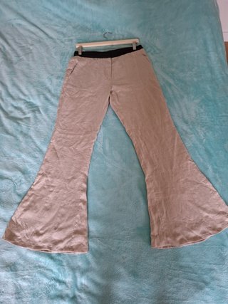 Pantalones Massimo Dutti 100% Lino Crudo EU36 NWT