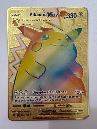 Pikachu VMAX Carta Pokémon Dorada