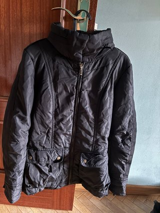 Abrigo Zara Negro Mujer