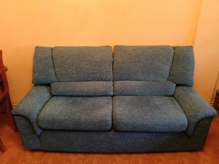 Sofá-cama azul