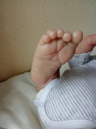 Muñeco Reborn Niño Durmiendo con Cuerpo Vinilo