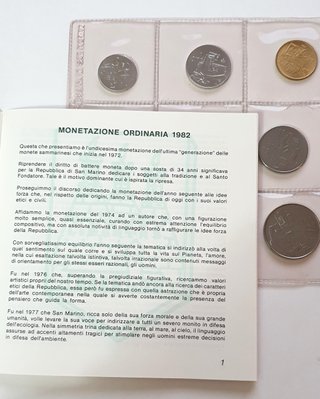 Monete San Marino Serie ufficiale fior di conio