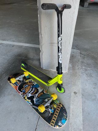 Patinete y Skateboard