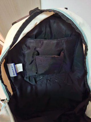Mochila Reebok Unisex Azul y Blanca..