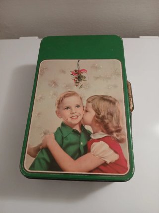 Scatola Vintage Bambini Natale