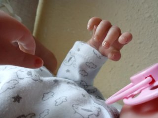 Muñeca Reborn Realista Durmiendo con Cuerpo Vinilo