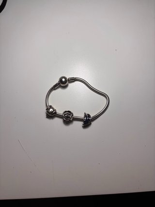 Pulsera Pandora Plata con 3 Charms