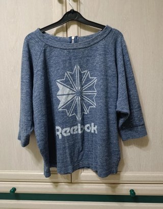Sudadera Reebok Azul con Logo Estrella