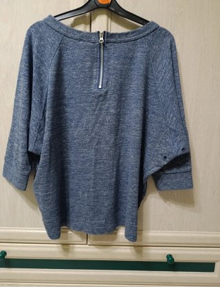 Sudadera Reebok Azul con Logo Estrella