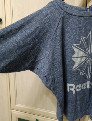 Sudadera Reebok Azul con Logo Estrella