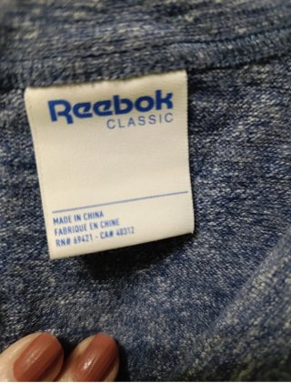 Sudadera Reebok Azul con Logo Estrella