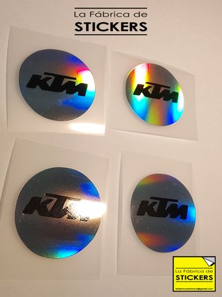 4 Pegatinas Yamaha Vinilo Holográfico y Rojo