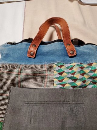 Mochila de Mujer Estilo Patchwork