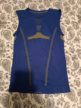 Camiseta interior sin mangas azul Talla M