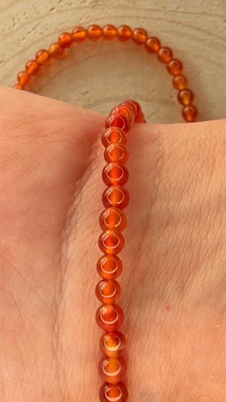 Pulsera Cornalina Natural 4mm