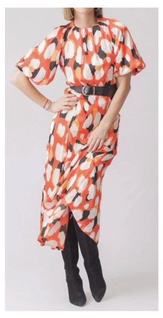 Vestido Estampado Abstracto Talla M