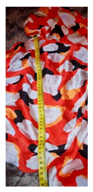 Vestido Estampado Abstracto Talla M