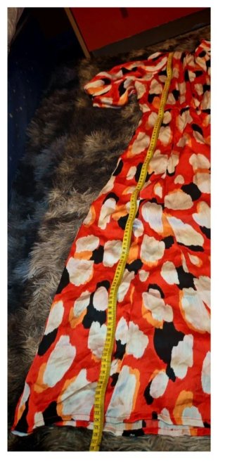 Vestido Estampado Abstracto Talla M