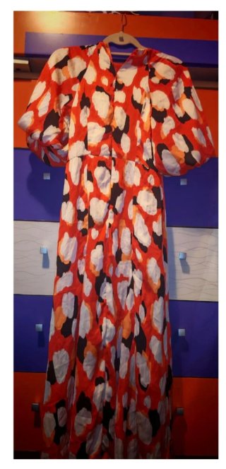Vestido Estampado Abstracto Talla M