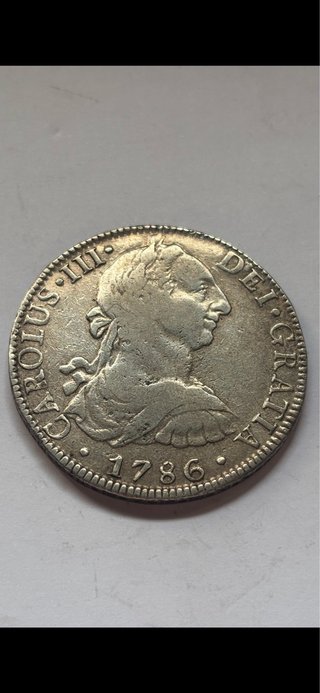 8 Reales 1786 (MBC-/MBC) México Carlos III
